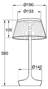 Aluminor La Petite Lampe LED da tavolo, rosso