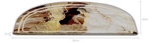 Gradini per scale in colore marrone-crema in set da 16 pezzi 20x65 cm Golden Marble - Vitaus