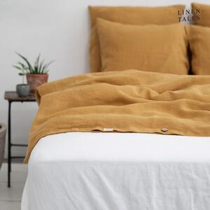 Biancheria da letto matrimoniale in fibra di canapa color senape 200x220 cm - Linen Tales