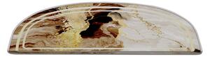 Gradini per scale in colore marrone-crema in set da 16 pezzi 20x65 cm Golden Marble - Vitaus