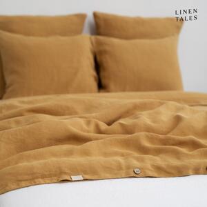 Biancheria da letto matrimoniale in fibra di canapa color senape 200x220 cm - Linen Tales