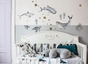Set di adesivi murali per bambini Happy Ocean - Dekornik