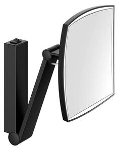 Keuco Specchi cosmetici - Specchio cosmetico a parete con illuminazione LED, nero opaco 17613379004