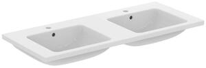 Ideal Standard i.Life B - Lavabo a doppia vasca 121x52 mm, con troppopieno, 2 fori per miscelatore, bianco T460201