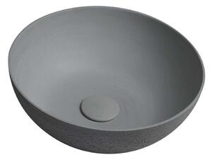 Sapho Formigo - Lavabo da appoggio, diametro 390 mm, senza troppopieno, grigio FG039
