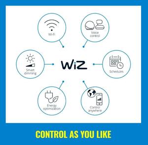 WiZ - Up&Down WiZ 2 Applique da Parete RGB Black WiZ