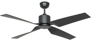 Ventilatore da soffitto Eco Ventos, grigio, metallo, IP44, DC, WiFi - CasaFan CasaFan, Eco Ventos, Grigio, Metallo, Moderno