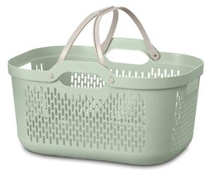 Cesta per il bucato verde chiaro in plastica 45 l – Addis
