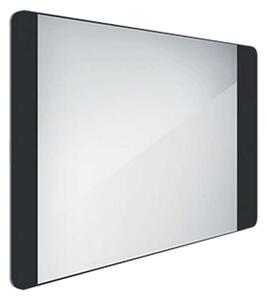 Nimco Specchi - Specchio con illuminazione LED, 800x600 mm, alluminio/nero ZPC 42003-90