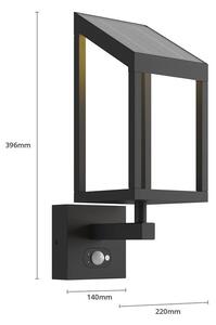 Lucande - Timeo LED Applique da Parete a luce solarQuerciarafite