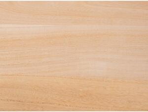 Cassettiera bassa in legno massiccio di pavlovnia in colore naturale 100x65 cm Snap - Leitmotiv