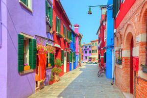 Fotografia Colorful houses on Burano island near, NiseriN