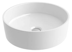 Ravak UNI - Lavabo da appoggio, diametro 400 mm, bianco XJX01140001