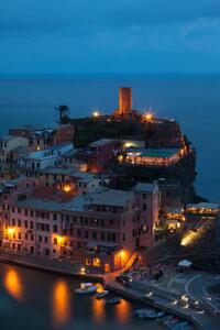 Fotografia Vernazza village lights Cinque Terre Its y, liquid-studios