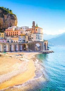 Fotografia Morning view of Amalfi cityscape Italy, Aleh Varanishcha