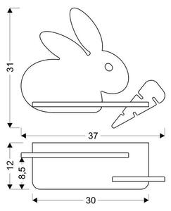 Apparecchio grigio per bambini Rabbit - Candellux Lighting