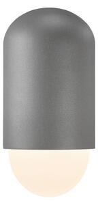 Nordlux Applique da esterno Heka, grigio antracite, alluminio, altezza 21,6 cm