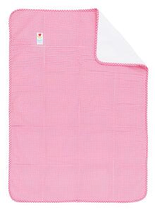 Copriletto per lettino rosa e bianco, 100 x 150 cm - Tiseco Home Studio