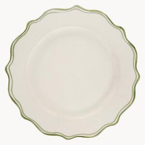 Piatto da colazione dipinto a mano Scalloped