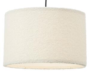 Brilliant Lampada a sospensione Teddy, Ø 35 cm, bianco, tessuto