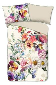 Biancheria da letto singola in cotone biologico Flower Garden, 140 x 220 cm Organic - Descanso