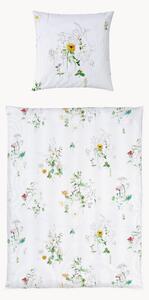 Set copripiumino in raso di cotone Nature Stripe
