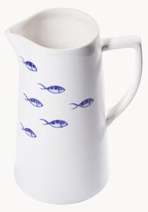 Brocca fatta a mano Blauer Fischschwarm, 1,2 L