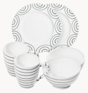 Set da colazione fatto a mano Graugeflammt, 2 persone, set da 6