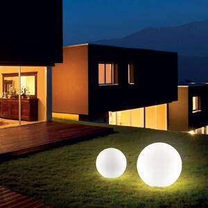 Ideallux Ideal Lux Sole lampada con picchetto a terra, bianca, in plastica, Ø 30 cm