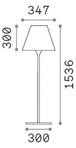 Ideallux Ideal Lux Arcadia lampada da terra da esterno, antracite, altezza 154 cm