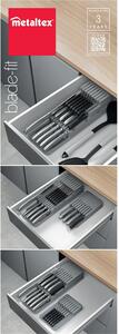 Sistema di stoccaggio dei coltelli grigio - Metaltex