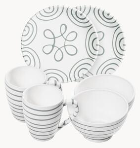 Set da colazione fatto a mano Graugeflammt, 2 persone, set da 6