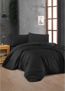 Biancheria da letto in cotone nero per letto singolo 140x200 cm - Mijolnir