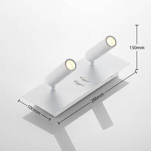Lucande - Magya LED 4 Applique da Parete Bianco