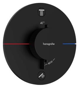 Hansgrohe ShowerSelect Comfort - Miscelatore termostatico ad incasso per 2 utenze, nero opaco 15554670