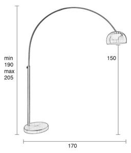 Lampada da terra in ottone Bow - Zuiver