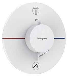Hansgrohe ShowerSelect Comfort - Miscelatore termostatico ad incasso per 2 utenze, bianco opaco 15554700