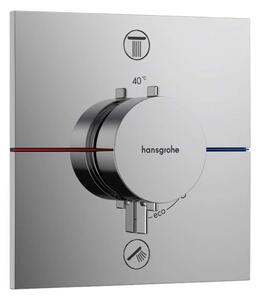 Hansgrohe ShowerSelect Comfort - Miscelatore termostatico ad incasso per 2 utenze, cromo 15572000