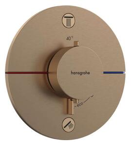 Hansgrohe ShowerSelect Comfort - Miscelatore termostatico ad incasso per 2 utenze, bronzo spazzolato 15554140