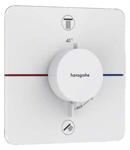 Hansgrohe ShowerSelect Comfort - Miscelatore termostatico ad incasso per 2 utenze, bianco opaco 15583700
