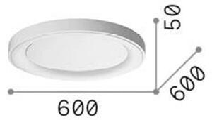 Ideallux Ideal Lux Plafoniera LED Planet, bianco, Ø 60 cm, metallo