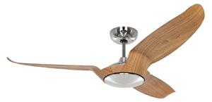 Ventilatore da soffitto Eco Talos in legno chiaro con motore DC in metallo, Ø CasaFan, Eco Talos, Legno, Soggiorno, Metallo, Moderno