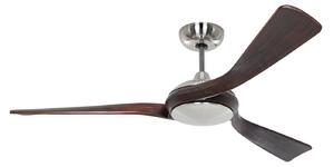 Ventilatore da soffitto per interni cromato in legno con motore a corrente CasaFan, Eco Interior, Legno, Soggiorno, Legno, Moderno