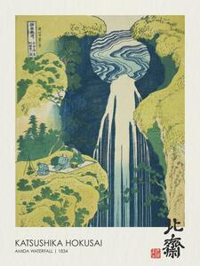 Riproduzione Amida Waterfall 1830, Katsushika Hokusai