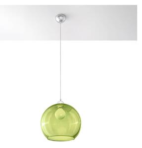 Lampada a sospensione verde con paralume in vetro ø 30 cm Bilbao - Nice Lamps