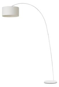 FARO BARCELONA Decorativa lampada ad arco PAPUA, bianca