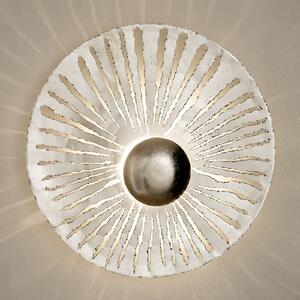Holländer Applique LED Pietro, forma rotonda, argento
