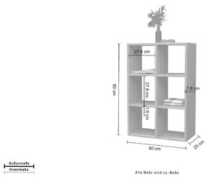 Libreria Moderna Per Soggiorno made in Italy 60x25x90 - MARU