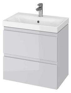 Cersanit Moduo - Mobiletto con lavabo, 57x60x38 cm, 2 cassetti, grigio S801-226-DSM