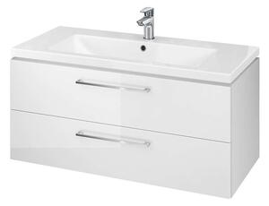 Cersanit Lara - Mobiletto con lavabo, 46x99x45 cm, 2 cassetti, bianco S801-191-DSM